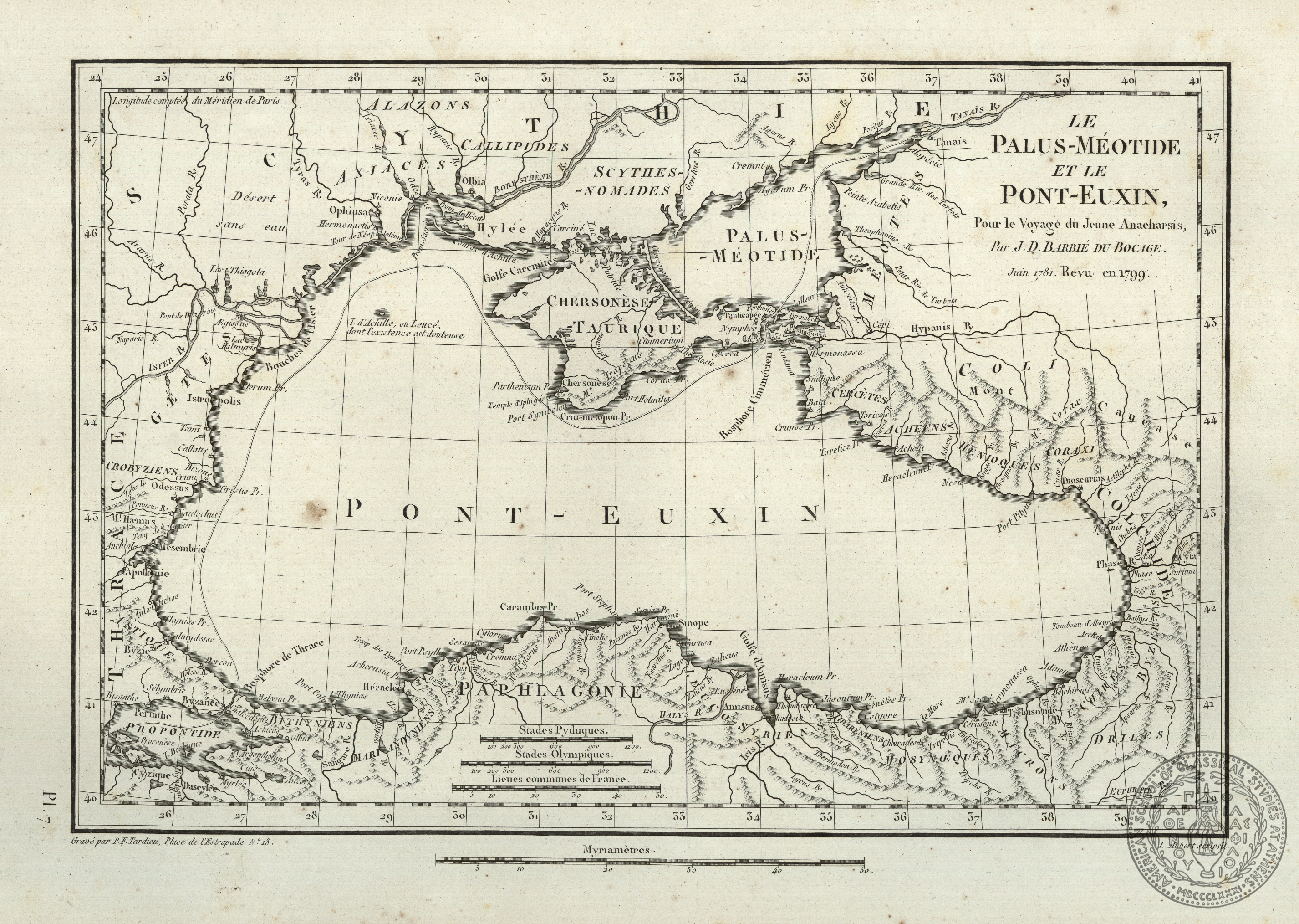 Le Palus-Meotide et le Pont-Euxin, pour le Voyage du Jeune Anacharsis.